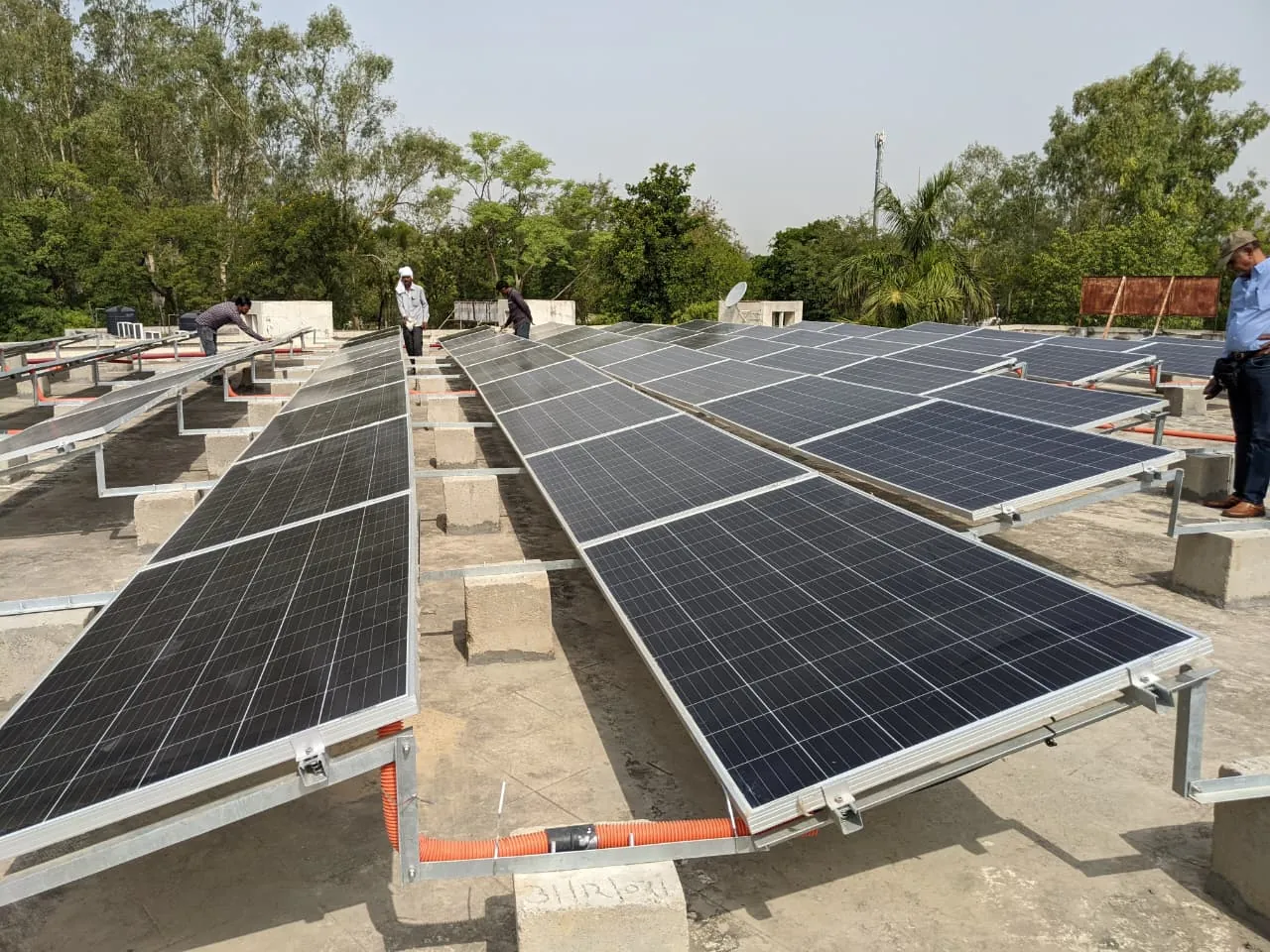 Rooftop arrays at GAIL Pata